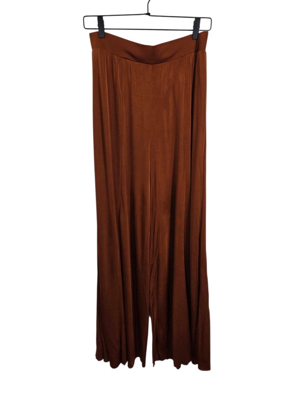 Anthropologie Maeve Shiloh Knit Wide-Leg Pants Cedar Orange Size Small Boho